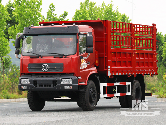 Dongfeng 18 Ton Red 4×2 Grid Stake Dump Truck (210 HP) | အထူးပို့ကုန်ကားများ