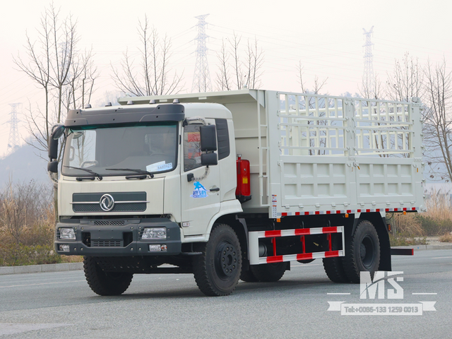 Dongfeng 18 Ton White 4×2 Grid Stake Dump Truck (210 HP) | အထူးပို့ကုန်ကားများ