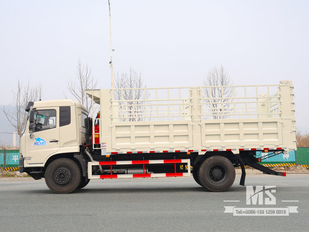 Dongfeng 18 Ton White 4×2 Grid Stake Dump Truck (210 HP) | အထူးပို့ကုန်ကားများ