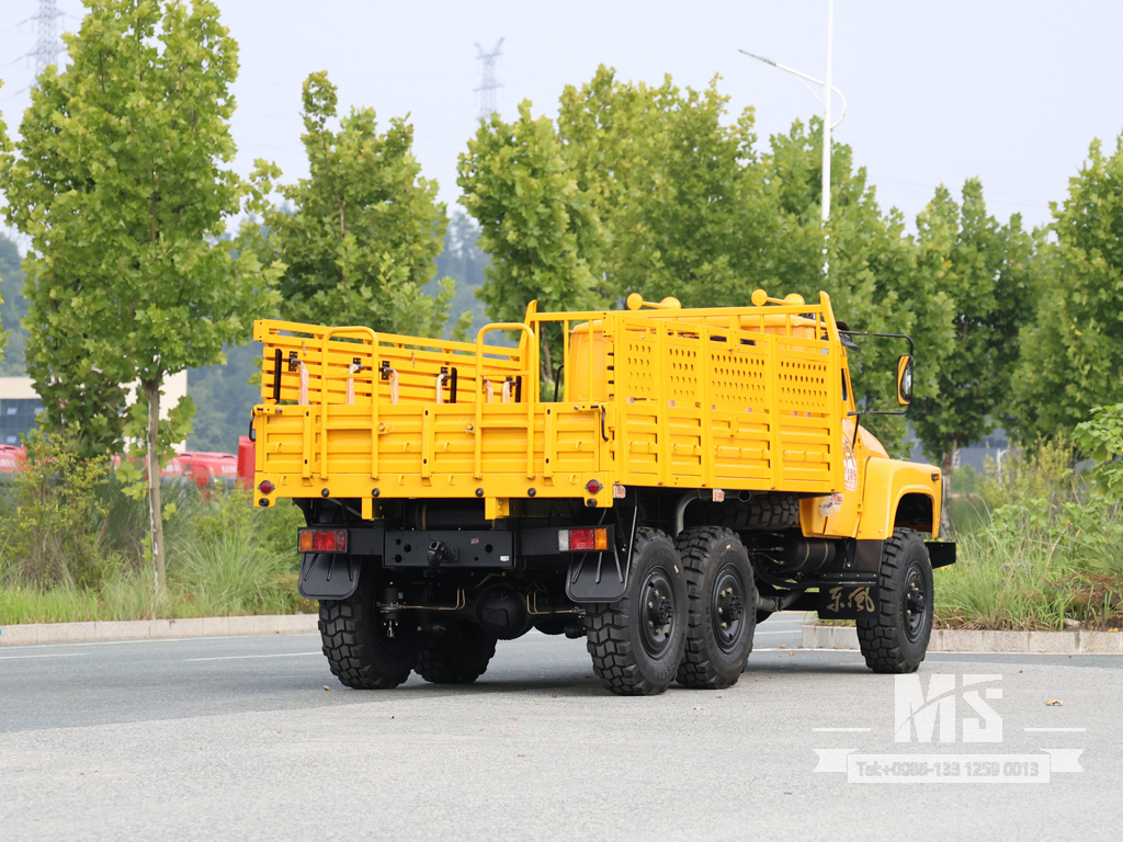 Export-Only Dongfeng 8-Ton Six-Wheel Drive နှာခေါင်းရှည် ကုန်တင်ထရပ်ကား အင်ဂျင် 170 HP |EQ3253GP6