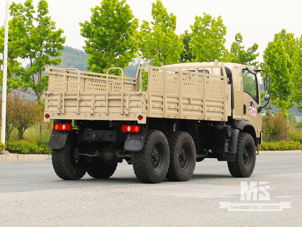Dongfeng 6X6 Grey Flat-head EQ2082 170HP SingleRow Cab Trucks 6WD လမ်းကြမ်းထရပ်ကားများ 