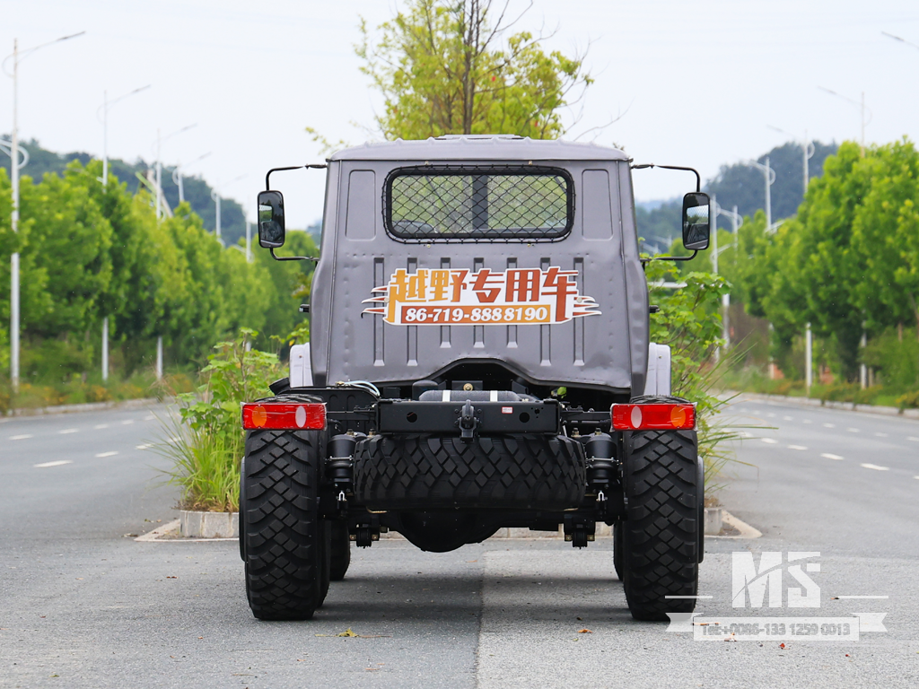 ရောင်းရန်အတွက် Dongfeng 6×6 EQ2100 Chassis_6×6 လမ်းကြမ်းထရပ်ကား၊ ရောင်းရန်ရှိသော Dual-pane Front Windscreen Cab Chassis_ အထူးတင်ပို့သည့်ကိုယ်ထည် 
