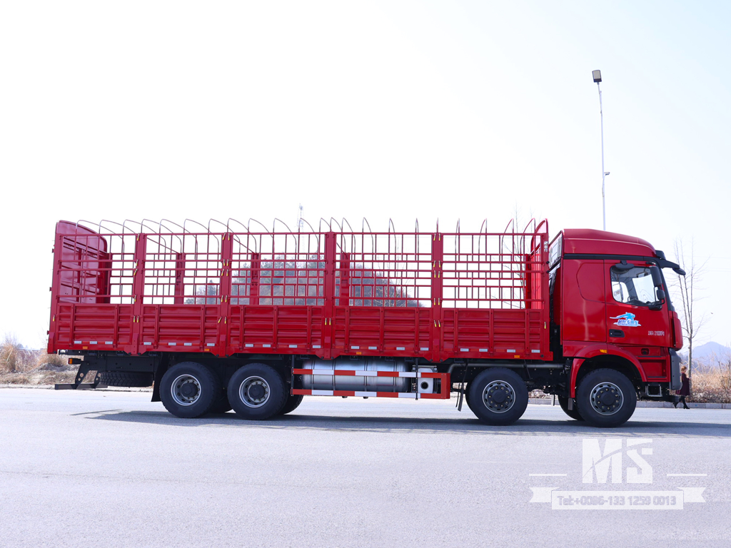 Dongfeng 31 Ton Flat-nose Extended Cab Stake Body Cargo Truck (500 HP) | အထူးပို့ကုန်ကားများ 