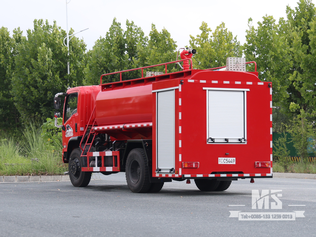 4×4 7m³ Water Tank Fire Truck အရေးပေါ် မီးသတ်နှင့် ရေပေးဝေရေး | EQ5160TYHGP6D1