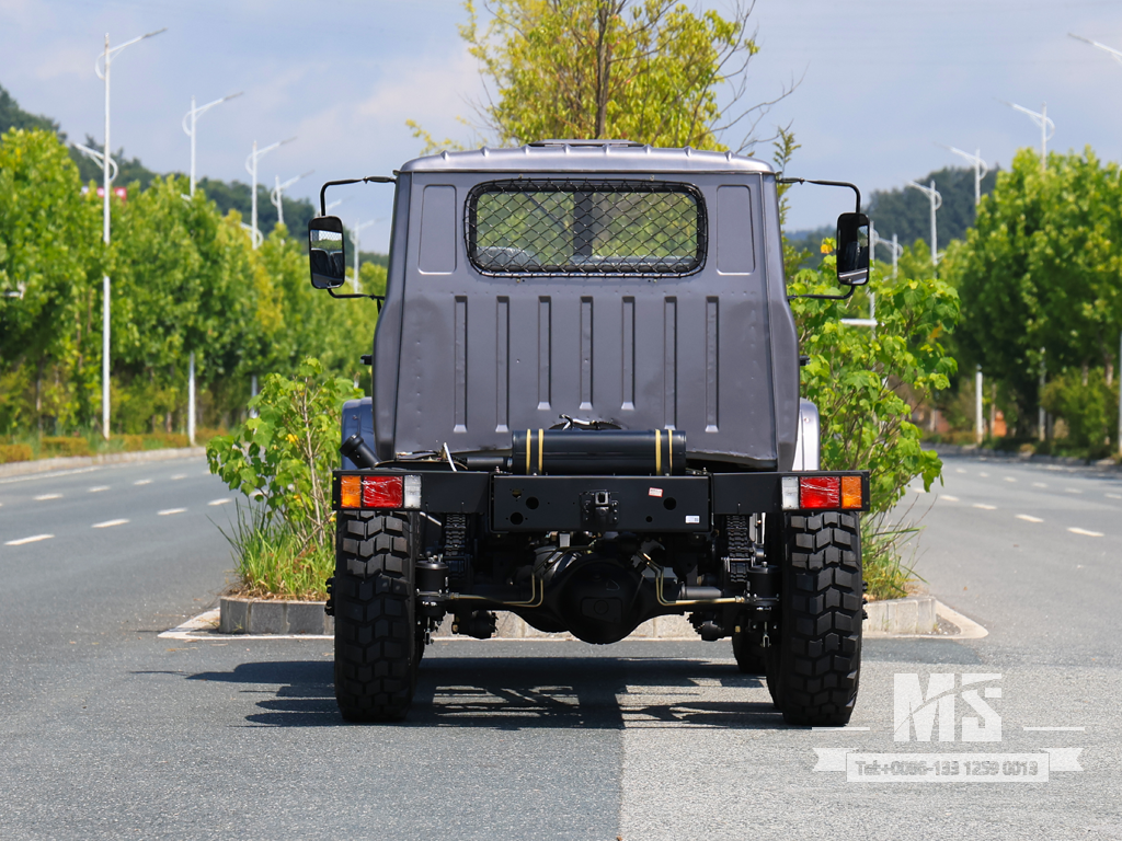 Dongfeng 6×6 ငွေရောင် မီးခိုးရောင် EQ2082 Chassis_6*6 170HP သမားရိုးကျ ထရပ်ခြောက်ဘီးယက် ကိုယ်ထည်_ အထူးထုတ်ကုန် ကိုယ်ထည် 