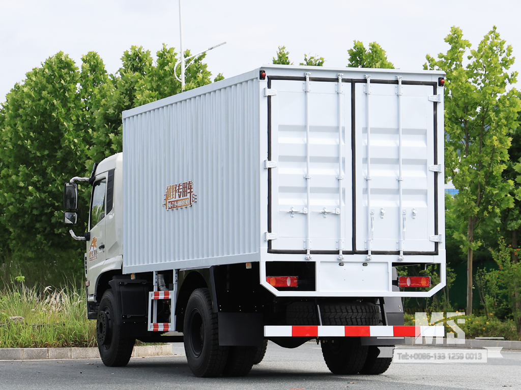 Dongfeng 18 Ton White 4×2 Flat-head Box Truck (210 HP) | အထူးပို့ကုန်ကားများ