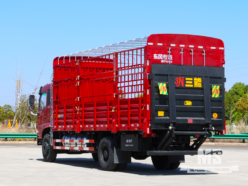 Hydraulic Tailgate ပါသော 18-Ton 4x2 Dongfeng ထရပ်ကား | Hydraulic Tail Lift ပါရှိသော တရုတ်အစုရှယ်ယာ ထရပ်ကား