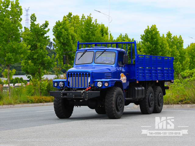 Export-Only Dongfeng 10-Ton Six-Wheel Drive Long Nose Cargo Truck တွင် HP အင်ဂျင် 190 တပ်ဆင်ထားသည်။