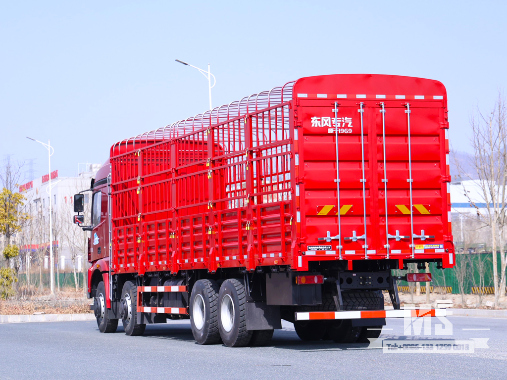 Dongfeng 31 Ton Flat-nose Extended Cab Stake Body Cargo Truck (500 HP) | အထူးပို့ကုန်ကားများ 