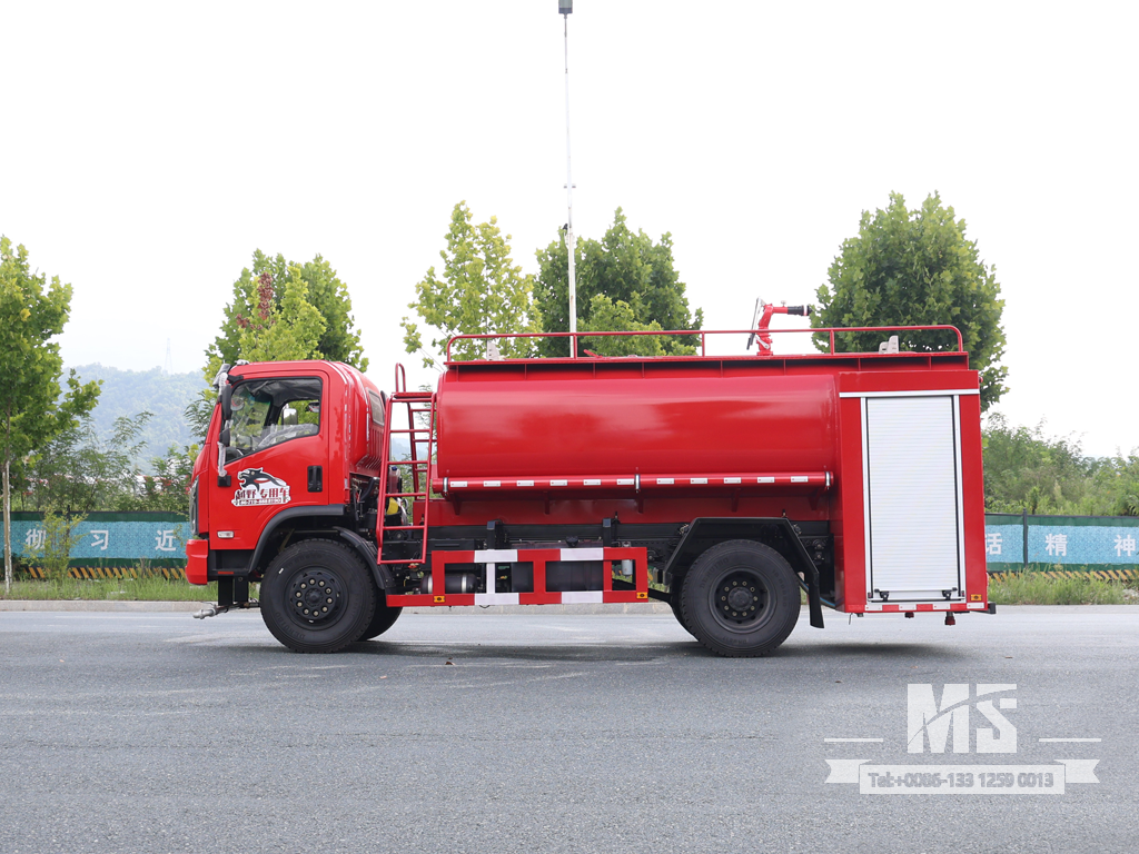 4×4 7m³ Water Tank Fire Truck အရေးပေါ် မီးသတ်နှင့် ရေပေးဝေရေး | EQ5160TYHGP6D1