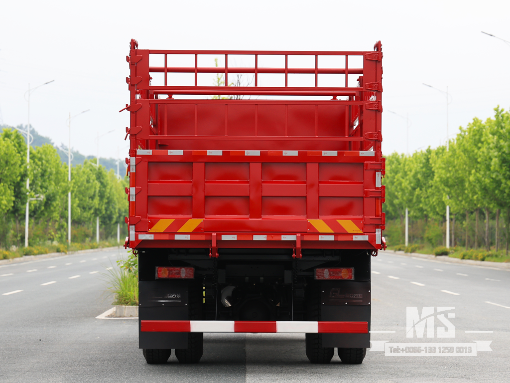 Dongfeng 18 Ton Red 4×2 Grid Stake Dump Truck (210 HP) | အထူးပို့ကုန်ကားများ