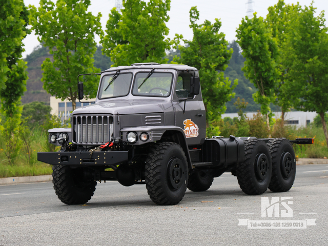 ရောင်းရန်အတွက် Dongfeng 6×6 EQ2100 Chassis_6×6 လမ်းကြမ်းထရပ်ကား၊ ရောင်းရန်ရှိသော Dual-pane Front Windscreen Cab Chassis_ အထူးတင်ပို့သည့်ကိုယ်ထည် 