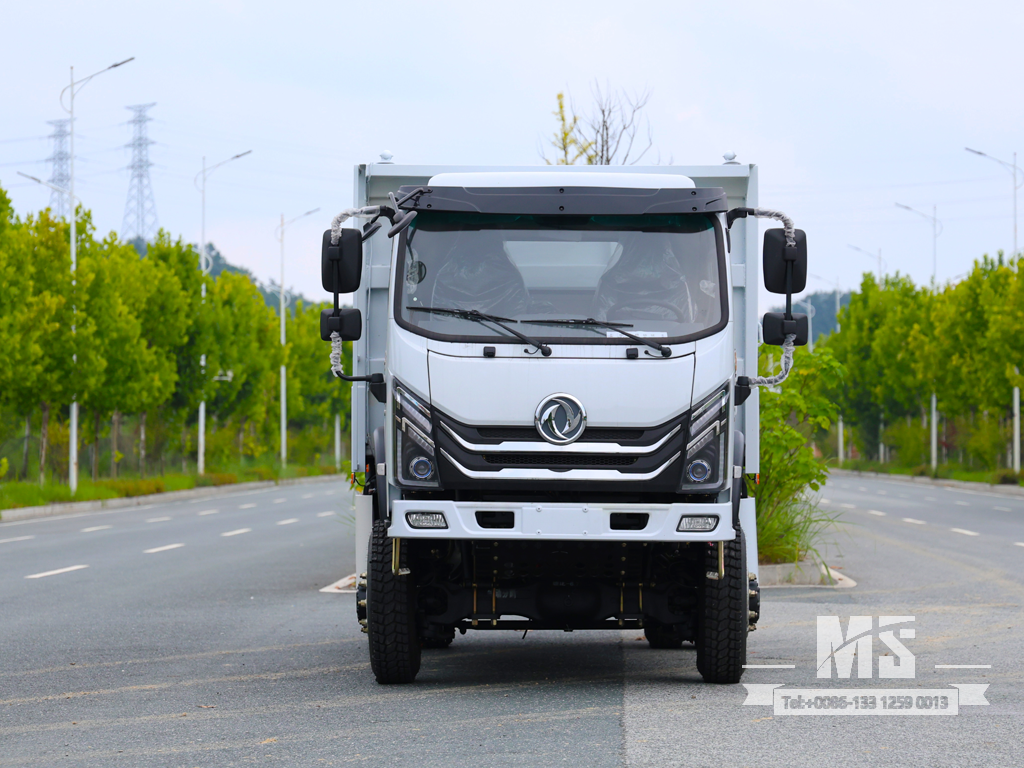 Dongfeng 12 တန် လေးဘီးယက် လမ်းမထက်တွင် မီးထွန်းထားသော ထရပ်ကား တောင်ပေါ်နှင့် ဆောက်လုပ်ရေးလုပ်ငန်းခွင်| အထူးပို့ကုန်ကားများ 