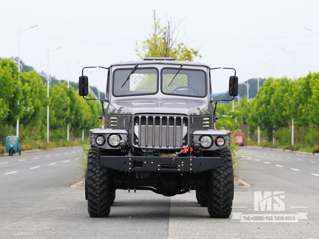 ရောင်းရန်အတွက် Dongfeng 6×6 EQ2100 Chassis_6×6 လမ်းကြမ်းထရပ်ကား၊ ရောင်းရန်ရှိသော Dual-pane Front Windscreen Cab Chassis_ အထူးတင်ပို့သည့်ကိုယ်ထည် 