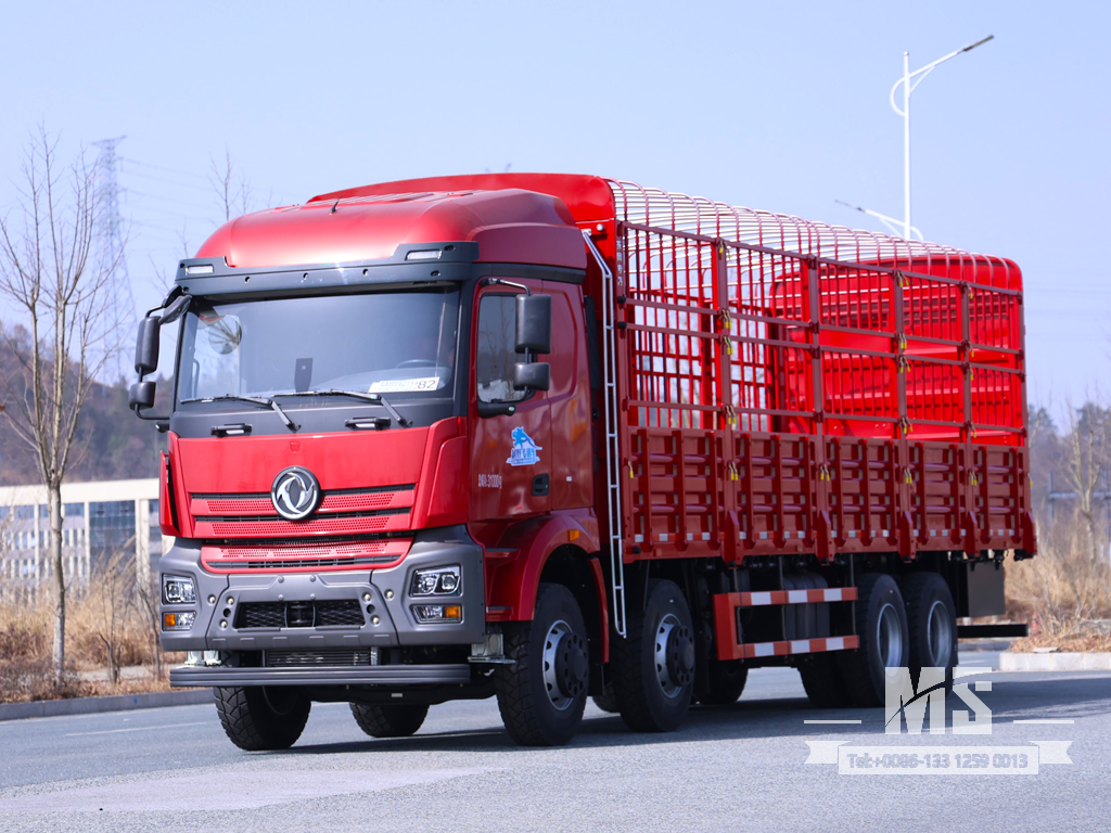 Dongfeng 31 Ton Flat-nose Extended Cab Stake Body Cargo Truck (500 HP) | အထူးပို့ကုန်ကားများ 