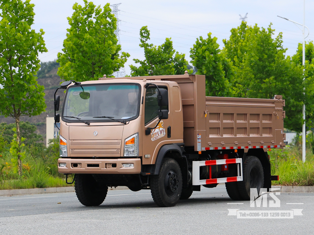 Dongfeng 10 Ton Four-wheel-drive Flathead Dump Truck (170 HP) | အထူးပို့ကုန်ကားများ 