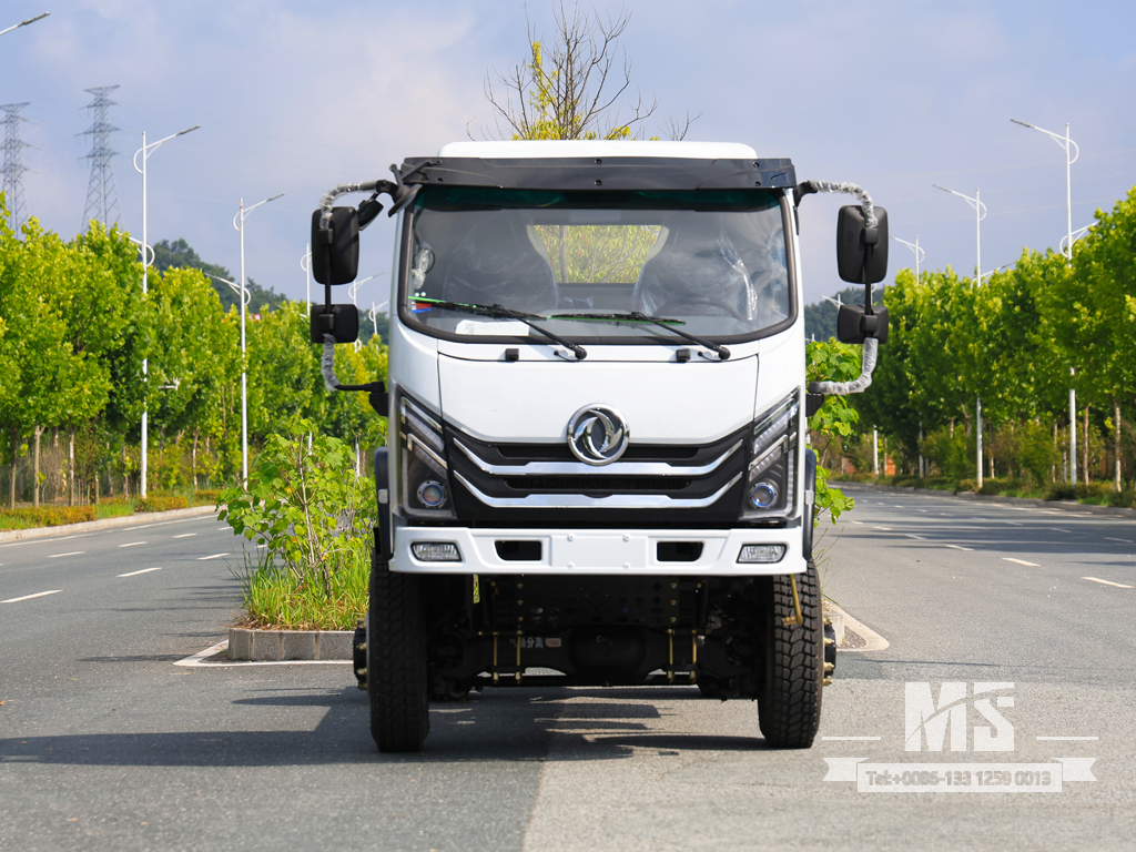 Dongfeng 4×4 Flat-head Chassis_4*4 150HP သမားရိုးကျ ထရပ်ကား လေးဘီးယက် ကိုယ်ထည် ရောင်းရန်_ အထူး Export Chassis 