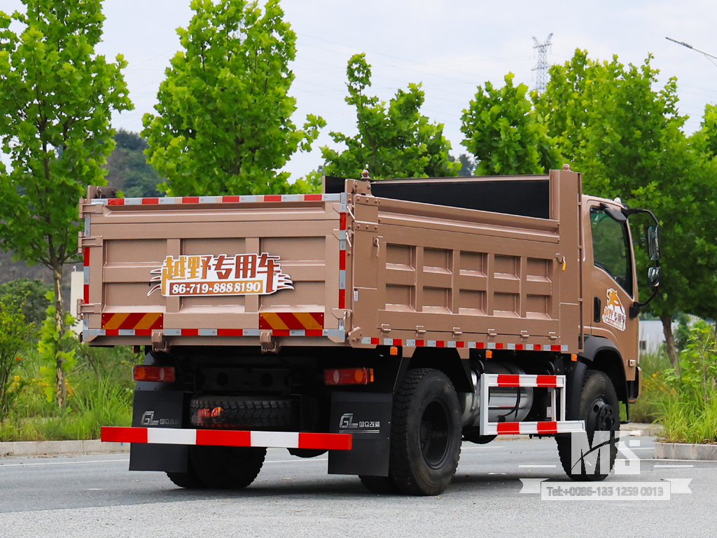 Dongfeng 10 Ton Four-wheel-drive Flathead Dump Truck (170 HP) | အထူးပို့ကုန်ကားများ 