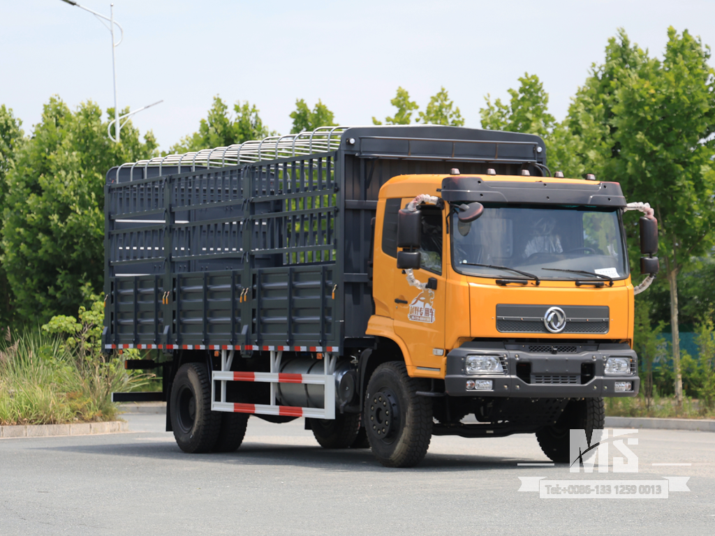 Dongfeng 19 Ton Flat Semi Cab Box-Type Transport Dump Truck (260 HP) | အထူးပို့ကုန်ကားများ 
